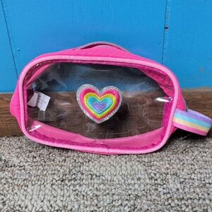 Pink Heart Kids Accessory Bag